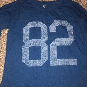 dark blue baseball shirt